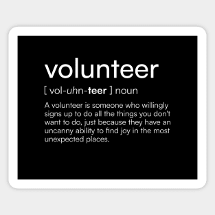 Volunteer Definition Sticker